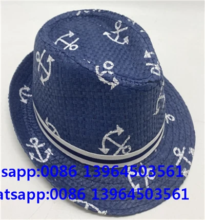 כובע פדורה של עוגן נייר מודפס