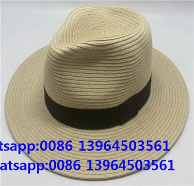 כובע קש נייר קמצן מזדמן Fedora Top Hat