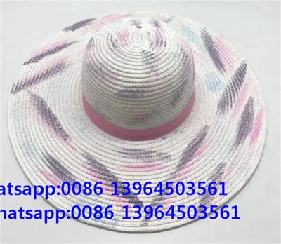 כובע קש לקתת כובע שמש קלוע נייר